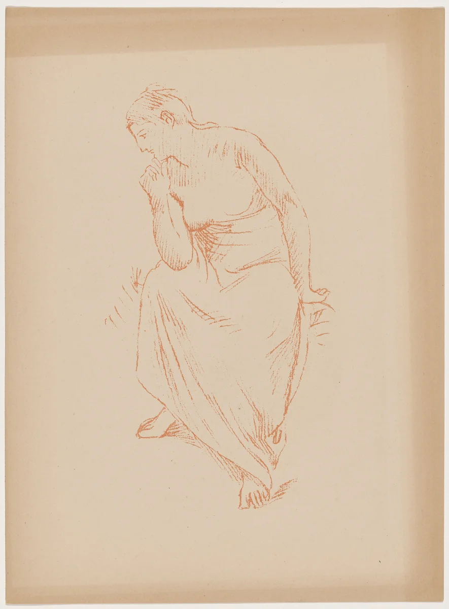 Etude by Pierre Puvis de Chavannes, print, 1895