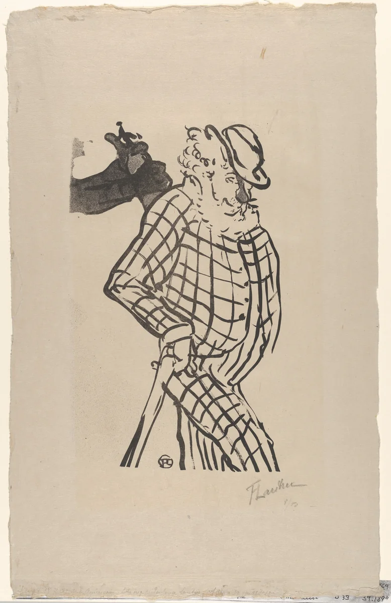 American Singer (from Le Café Concert) by Henri de Toulouse-Lautrec, print, 1893