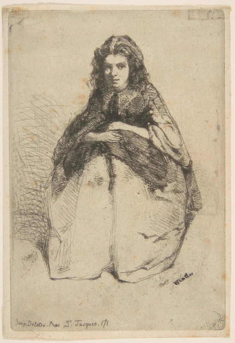 Fumette by James McNeill Whistler, print, 1858