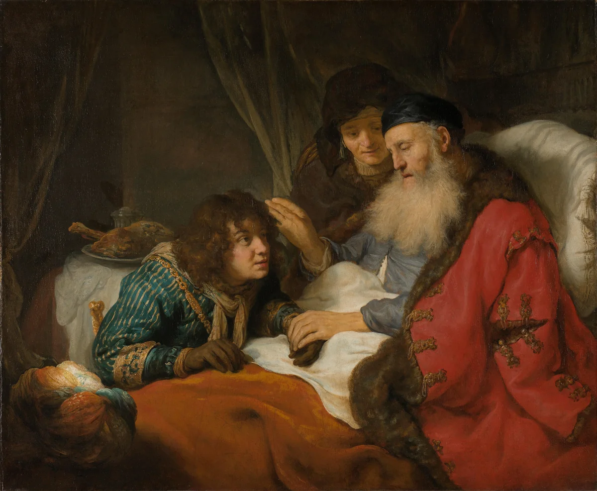 Isaac Blessing Jacob by Govert Flinck, painting, 1638
