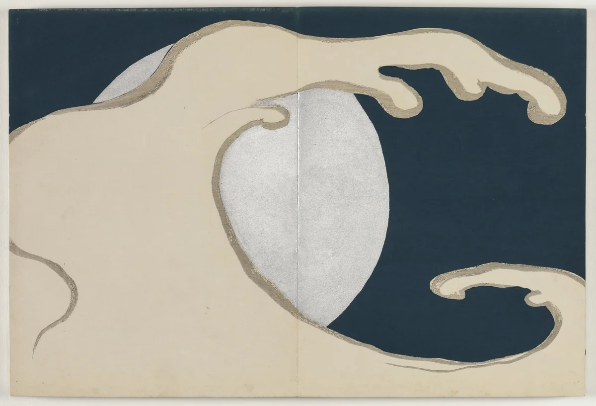 Flowers of a Hundred Worlds (Momoyogusa): Rising Waves (Tachinami) by Kamisaka Sekka, book, 1909-1910