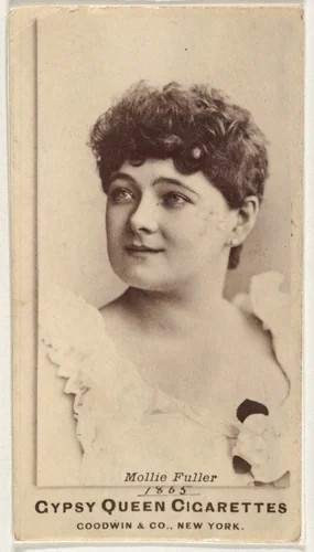 Mollie Fuller, from the Actors and Actresses series (N171) for Gypsy Queen Cigarettes by Goodwin & Company, photograph, 1886-1890