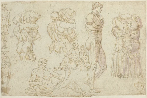 Beelden en tekeningen by anonymous, drawing, 1550-1570