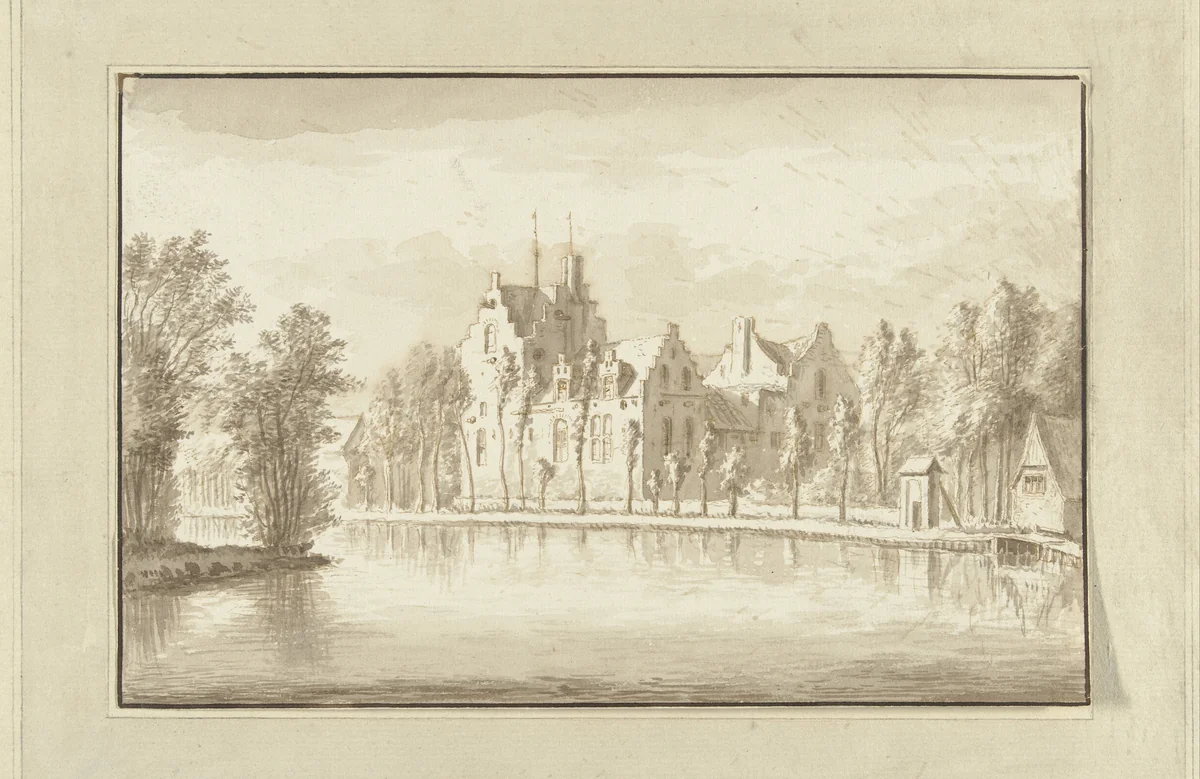 Huis Kostverloren aan de Amstel by Abraham Rademaker, drawing, 1685-1735