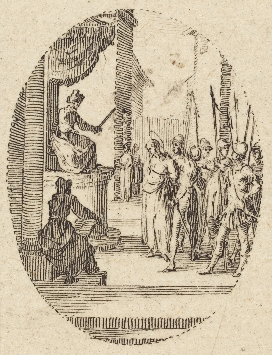 Christ before Pilate by Jacques Callot, print, 1631