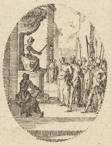 Christ before Pilate by Jacques Callot, print, 1631