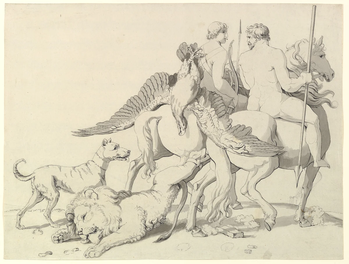 Man's Fortitude by Johann Heinrich Wilhelm Tischbein, drawing, 1771-1829
