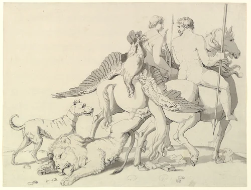 Man's Fortitude by Johann Heinrich Wilhelm Tischbein, drawing, 1771-1829