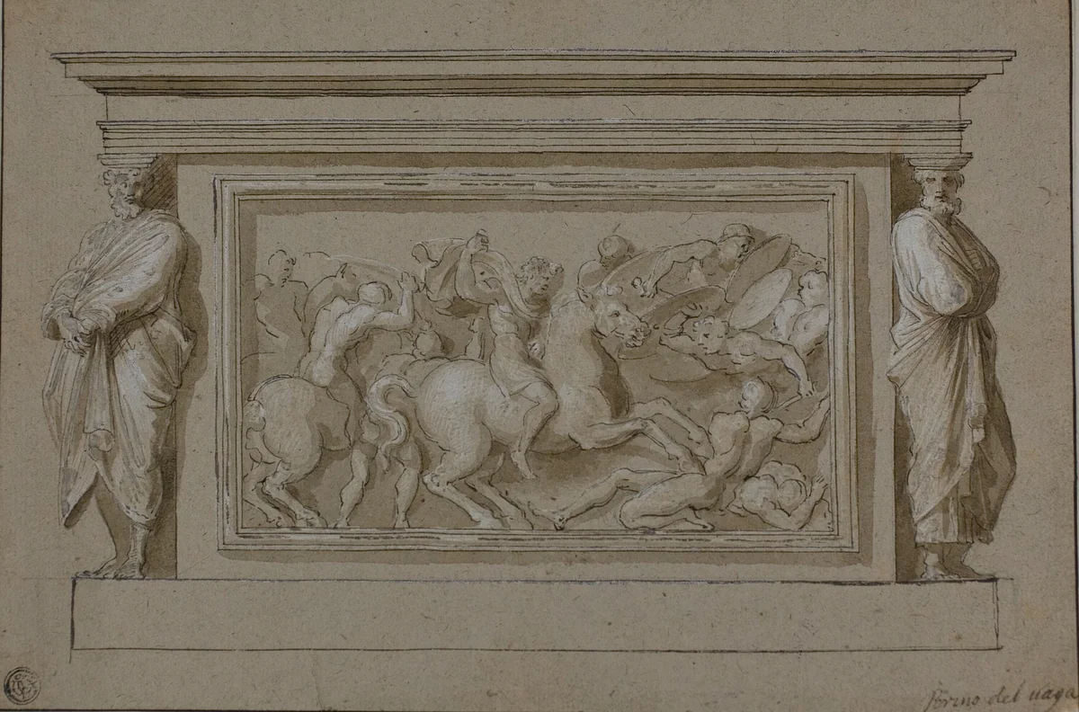 Design for Funerary Monument to the Marchese Francesco Gonzaga by Raffaello Sanzio, drawing, 1500-1520