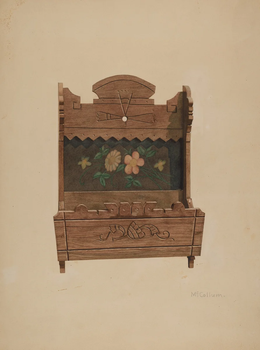 Comb and Brush Case by J. Herman McCollum, index of american design, 1940