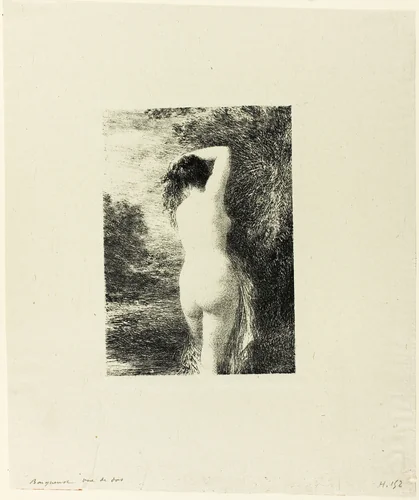 Standing Bather, third plate by Henri Fantin-Latour, print, 1899