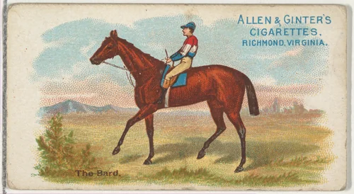 The Bard, from The World's Racers series (N32) for Allen & Ginter Cigarettes by Allen & Ginter, print, 1888
