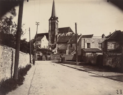 Fontenay les Louvres by Eugène Atget, photograph, 1919