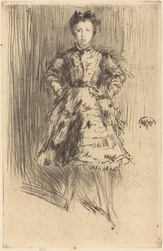 Elinor Leyland by James McNeill Whistler, print, 1873