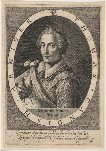 Thomas Cavendish by Willem de Passe, print, 1620