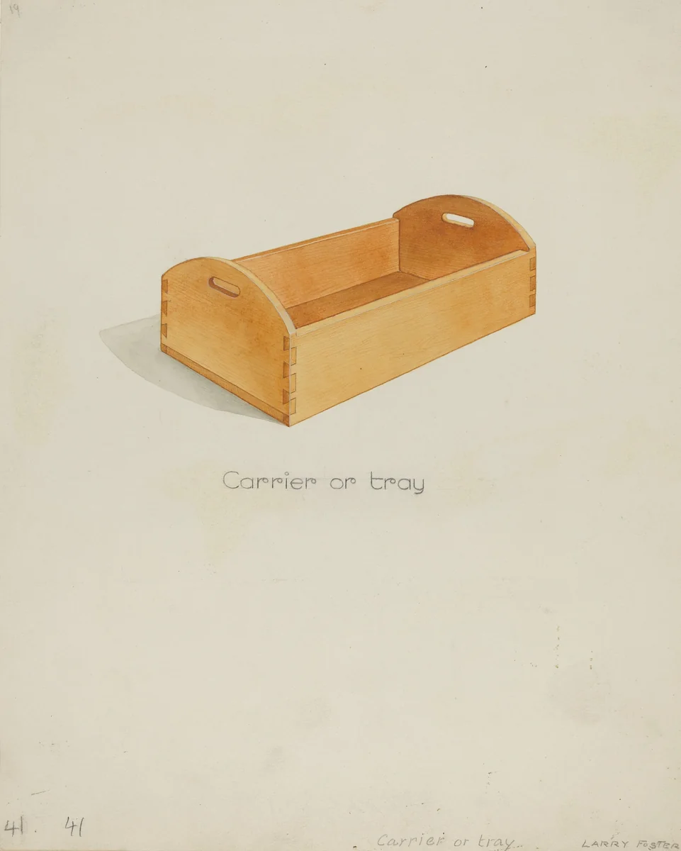 Shaker Tray by Lawrence Foster, index of american design, 1936