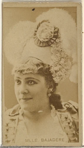 Mlle. Bajadere, from the Actors and Actresses series (N145-8) issued by Duke Sons & Co. to promote Duke Cigarettes by W. Duke, Sons & Co., photograph, 1890-1895