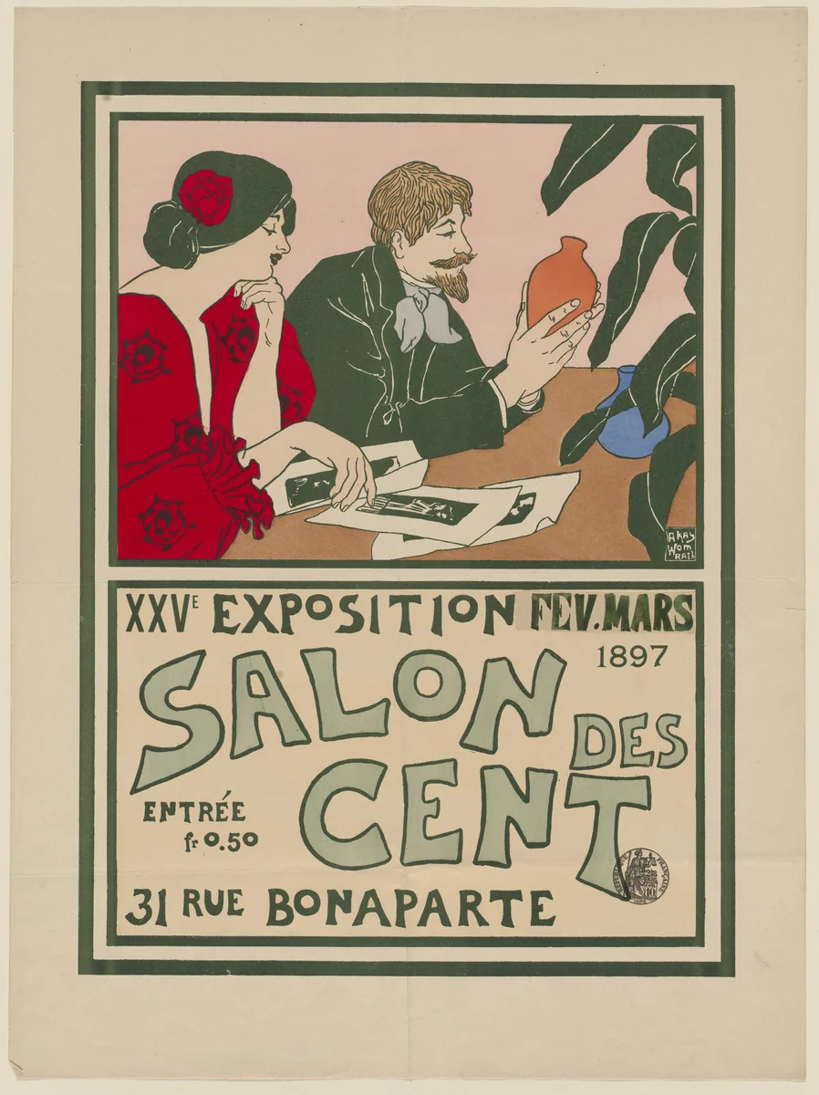 XXVe Exposition, Salon des Cent by Andrew Kay Womrath, design, 1897