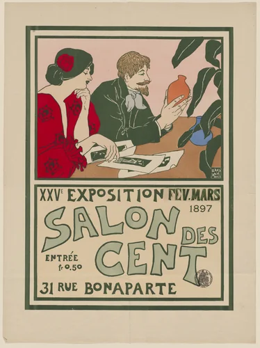 XXVe Exposition, Salon des Cent by Andrew Kay Womrath, design, 1897