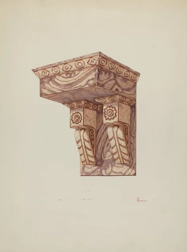 Bracket, for Wall (Ecclesiastical) by Hal Blakeley, index of american design, 1939