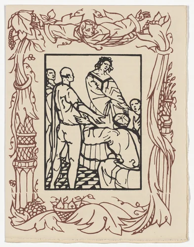 Plate (page 409) from Les Petites Fleurs de St. François (The Little Flowers of St. Francis) by Émile Bernard, illustrated book, 1928