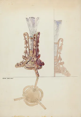 Vase Stand by Otto E. Hake, index of american design, 1936