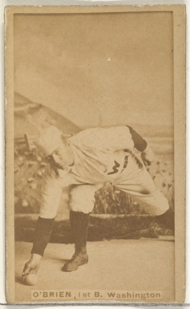 William Smith "Billy" O'Brien, 1st Base, Washington Nationals, from the Old Judge series (N172) for Old Judge Cigarettes by Goodwin & Company, photograph, 1887-1890