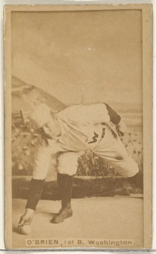 William Smith "Billy" O'Brien, 1st Base, Washington Nationals, from the Old Judge series (N172) for Old Judge Cigarettes by Goodwin & Company, photograph, 1887-1890