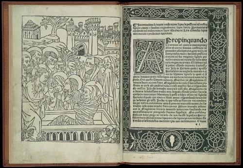 Le devote meditatione sopra la passione del nostro signore by Saint Bonaventura, book, 1487