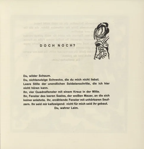 Vignette next to "Still"? (Vignette bei "Doch noch?") (headpiece, folio 27) from Klänge (Sounds) by Wassily Kandinsky, illustrated book, 1913