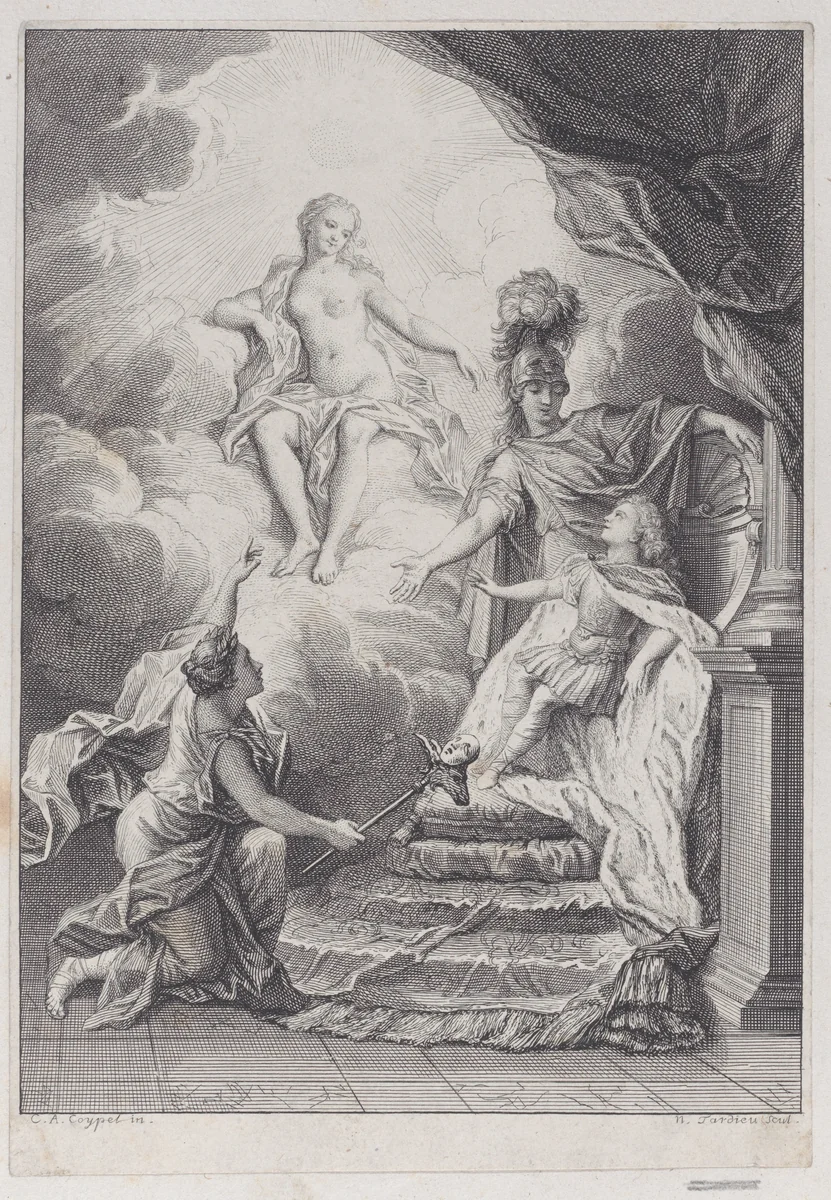 Frontispiece for "Fables Nouvelles" by Nicolas Henry Tardieu, print, 1719