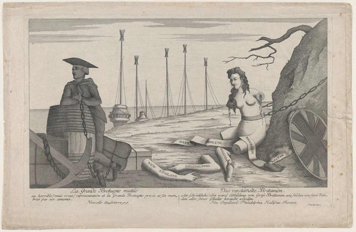War of Posts by Thomas Colley, print, 1782