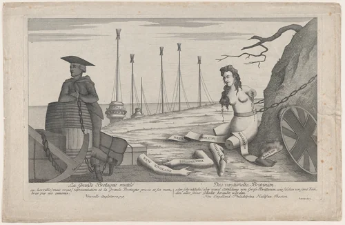 War of Posts by Thomas Colley, print, 1782