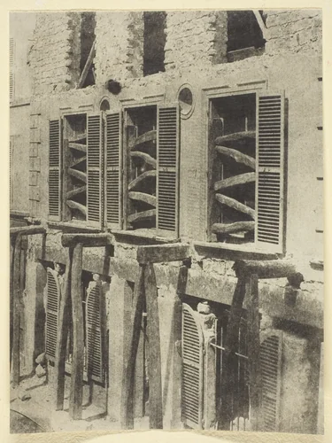 Vieille Maison en Restauration by Hippolyte Bayard, photograph, 1842-1850