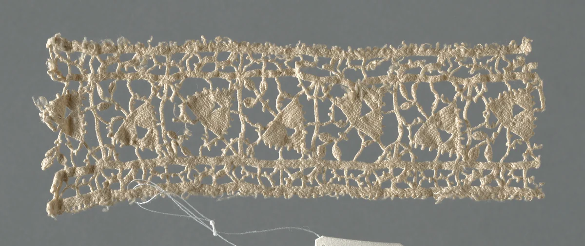 Fragment (Border) by Italy, textile, 1601-1625