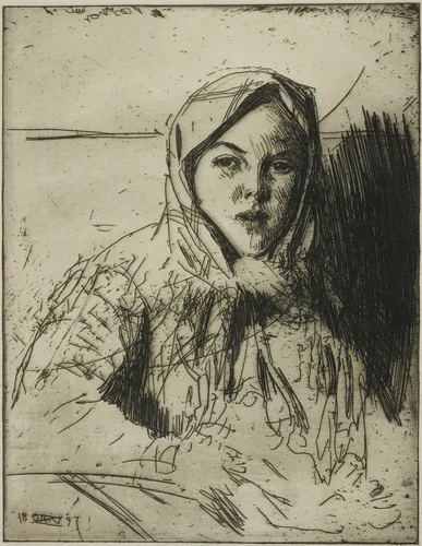Emma, Girl from Mora by Anders Zorn, print, 1897