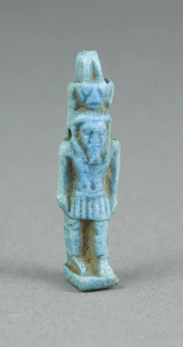Amulet of the God Nefertem by Egyptian, metalwork, -1069--664