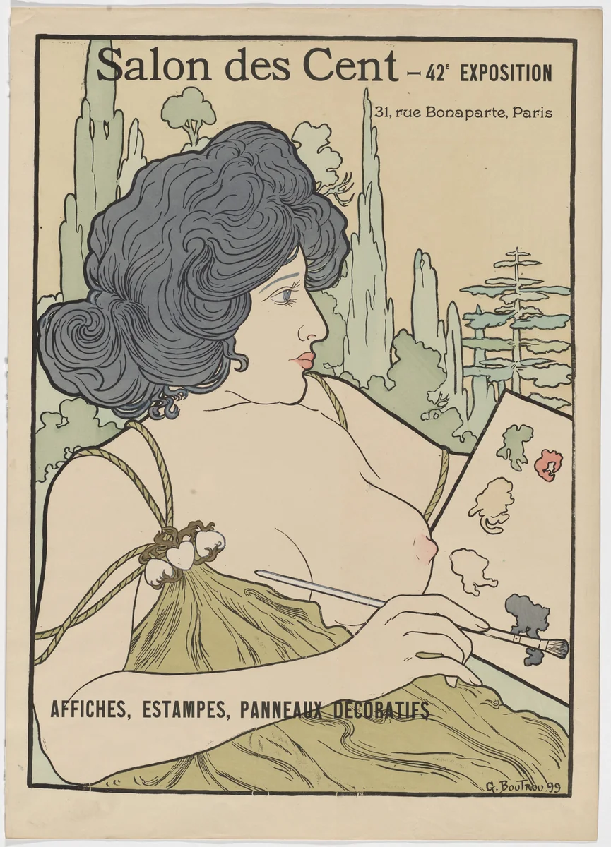 Salon des Cent - 42e exposition by Boutrou, design, 1899