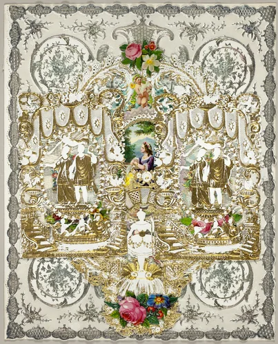 Untitled Valentine (Woman Holding Letter) by Unknown Artist, other, 1845-1855