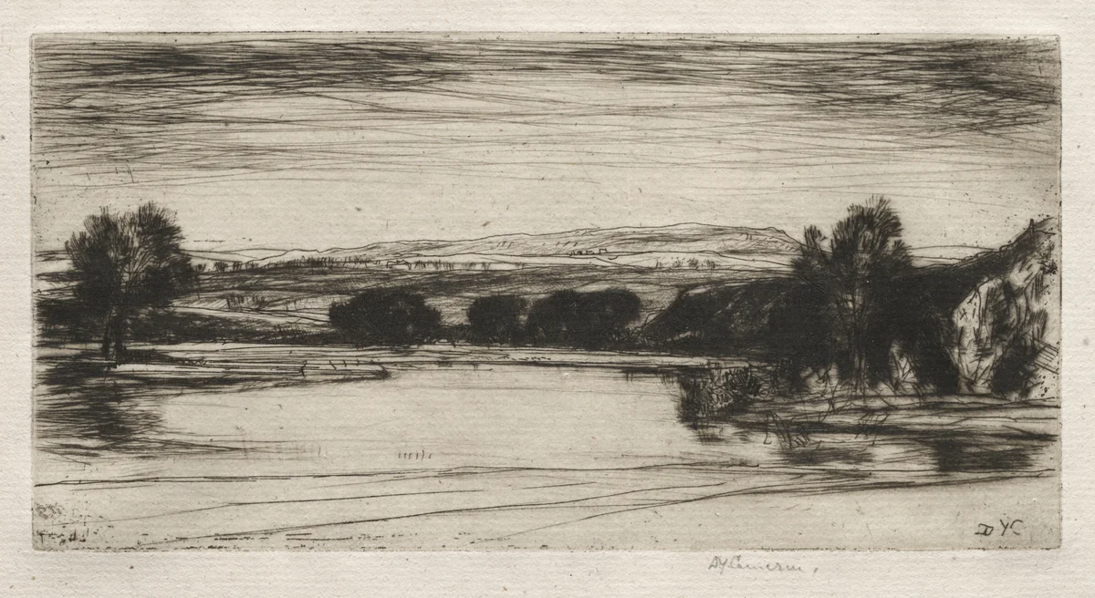 The Lochan by David Young Cameron, print, 1914