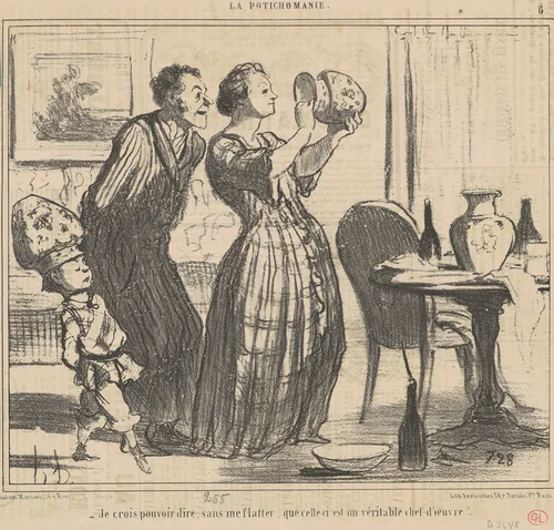 Je crois pouvoir dire, sans me flatter ... by Honoré Daumier, print, 1855