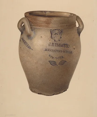 Crock by Isadore Goldberg, index of american design, 1940