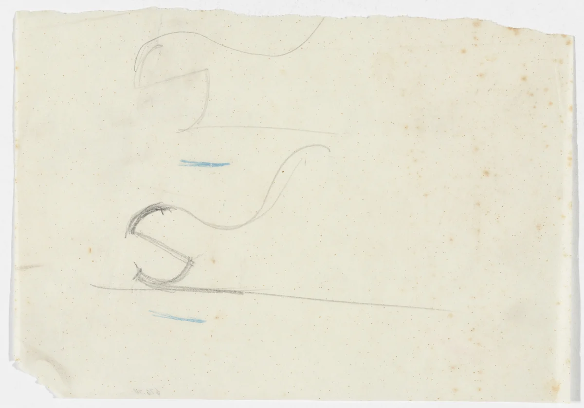 Lounge Chair without Arms (Elevation sketches) by Ludwig Mies van der Rohe, mies van der rohe archive, 1926