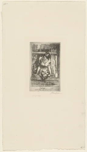 Greetings by John Sloan, print, 1915