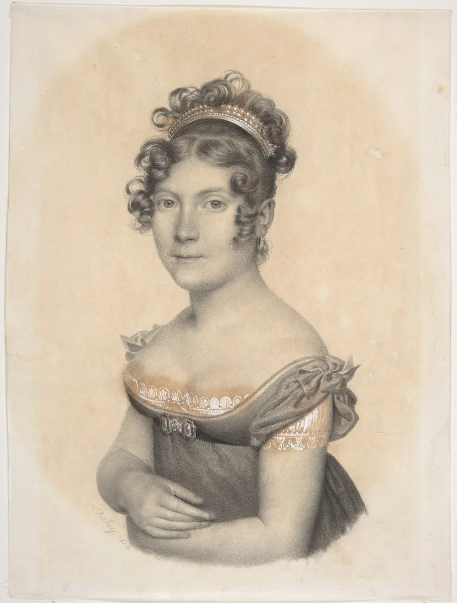 Lady of the Court of Napoléon I by Jean Baptiste Isabey, drawing, 1804