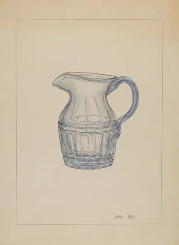 Cream Pitcher by Janet Riza, index of american design, 1937