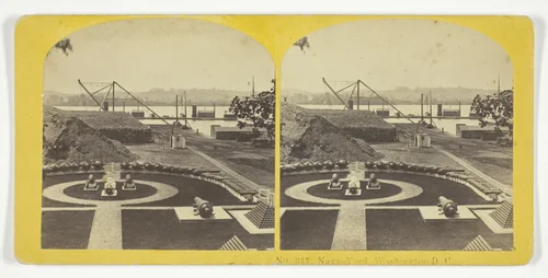 Navy Yard, Washington D.C. by Kilburn Brothers, photograph, 1855-1875