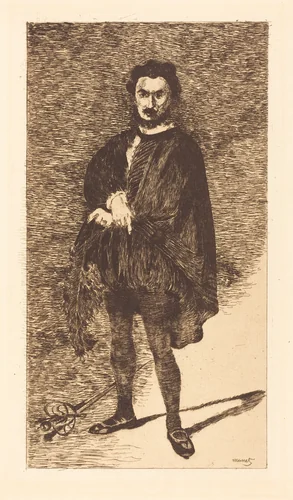 The Tragic Actor (L'acteur tragique) by Edouard Manet, print, 1866