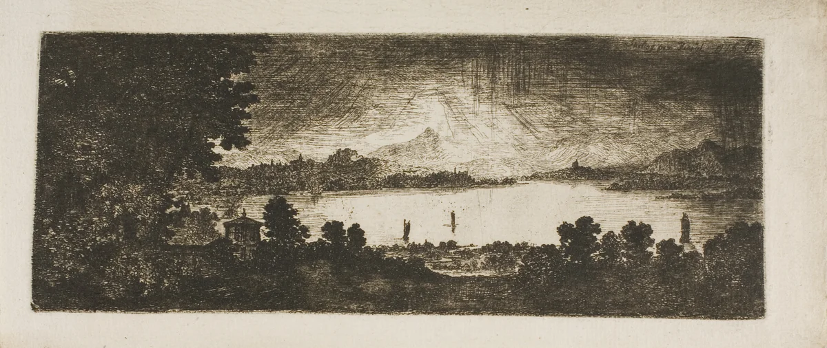 Stirling from Kinnsill by John Clerk, print, 1748-1812
