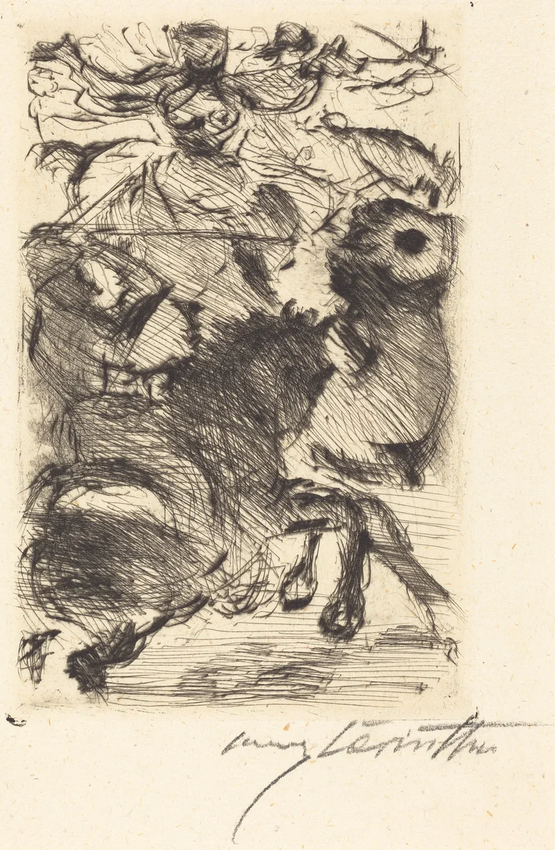 Adhba die Kamelin (Adhba the Camel) by Lovis Corinth, print, 1919
